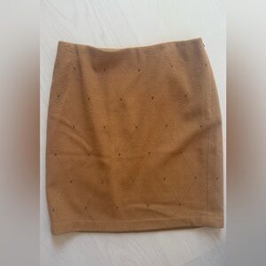 J. McLaughlin Brown Textured Skirt